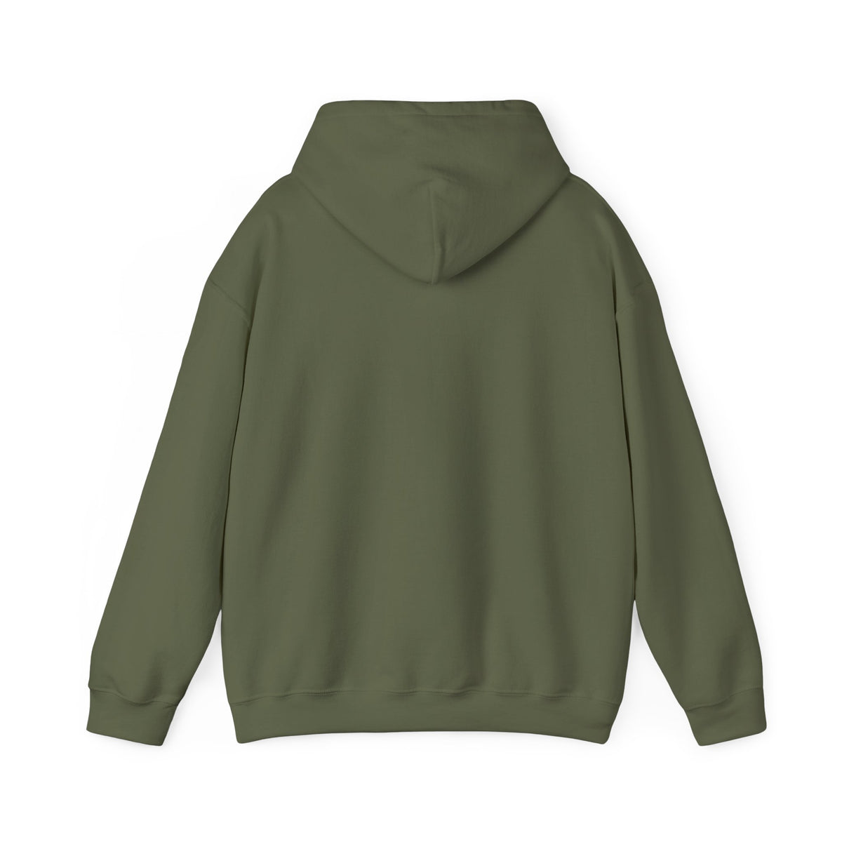 Back of the Military Green Home Is Where I Park It Hoodie