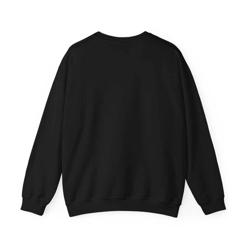 Back of the Black North Woods Moose Crewneck
