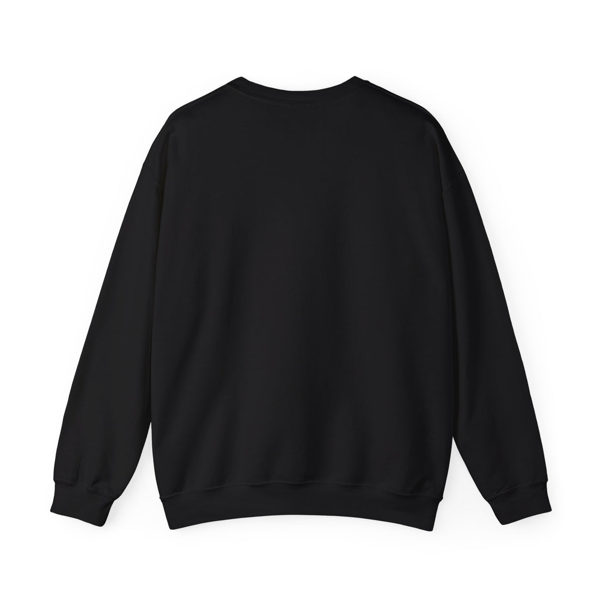Back of the Black North Woods Moose Crewneck