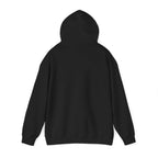 Back of the Black Home Is Where I Park It Hoodie with the hood up
