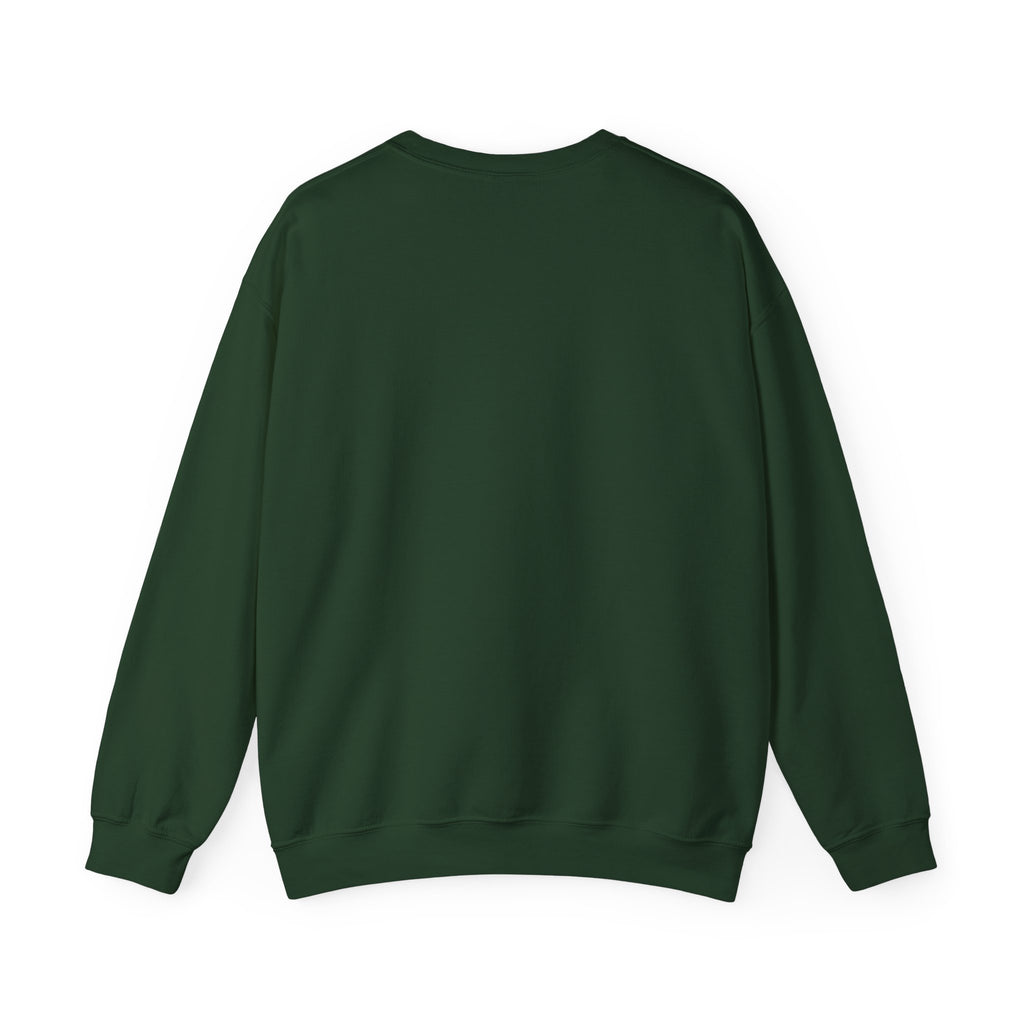 Back of the Forest Green North Woods Moose Crewneck