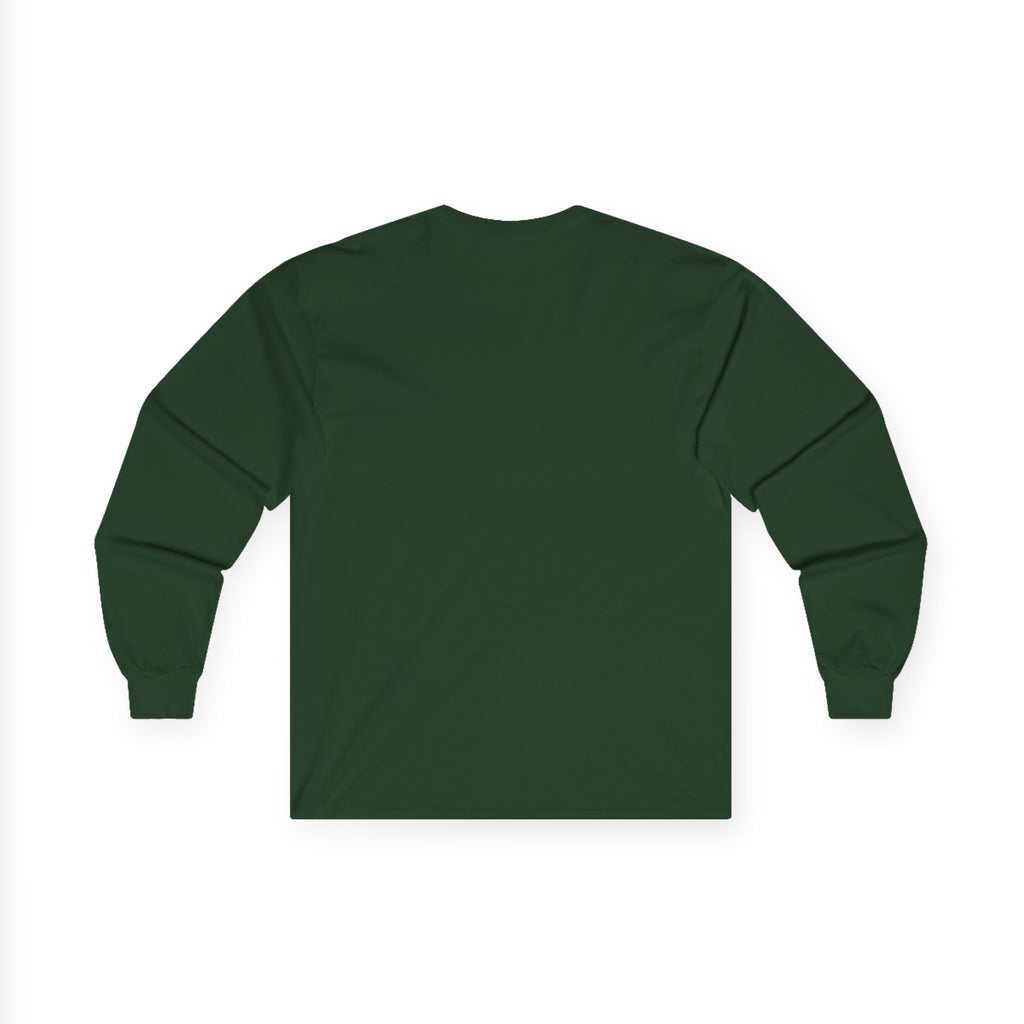 Back of the Forest Green Paddle Portage Long Sleeve Tee