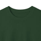 Close-up of the collar and fabric on the Forest Green Paddle Portage Long Sleeve Tee