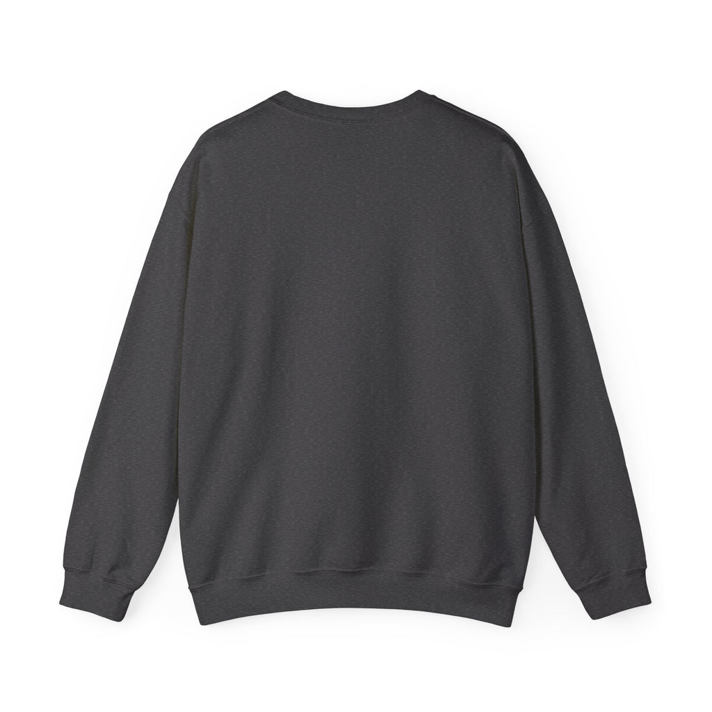 Back of the Dark Heather North Woods Moose Crewneck